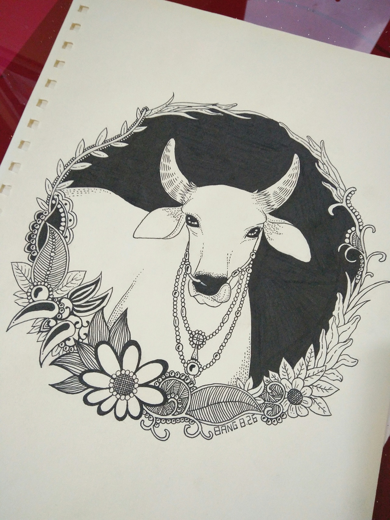 黑白插画十二生肖