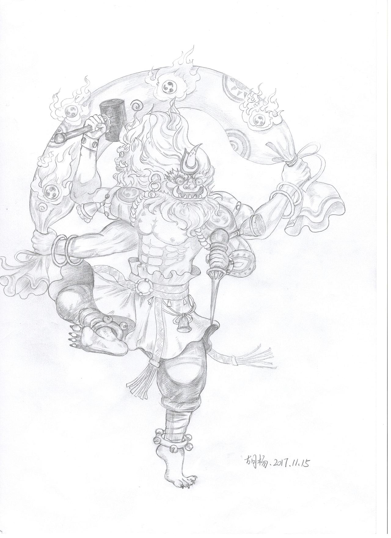 百鬼夜行/手绘（图ZMTAwNzI4NzI0） - 创作习作 - 站酷设计师beard_huxu原创素材 - 站酷ZCOOL