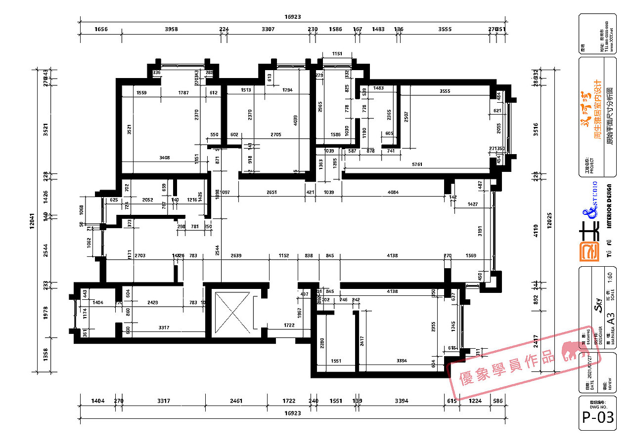 优象学员作品_精品住宅双河湾LayOut施工图