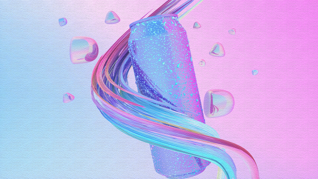 易拉罐炫彩建模渲染