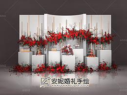 婚礼手绘
