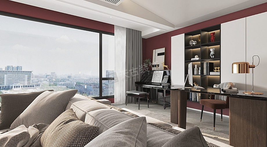 龙湖西宸原著装修方案,现代简约设计效果图,天古装饰