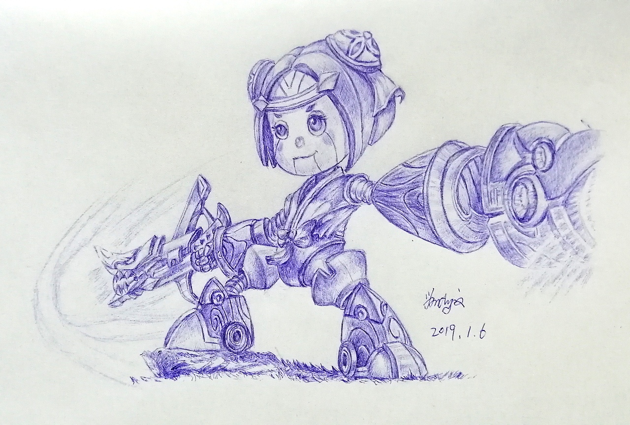 鲁班七号|纯艺术|绘画|老男孩的画梦_原创作品-站酷zcool