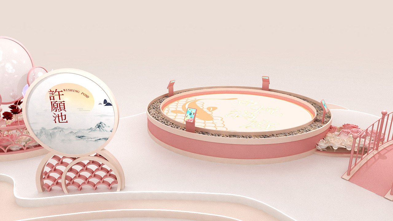 中庭美陈（图ZMTY3MjM1NDk2） - 场景 - 站酷设计师iiic原创素材 - 站酷ZCOOL