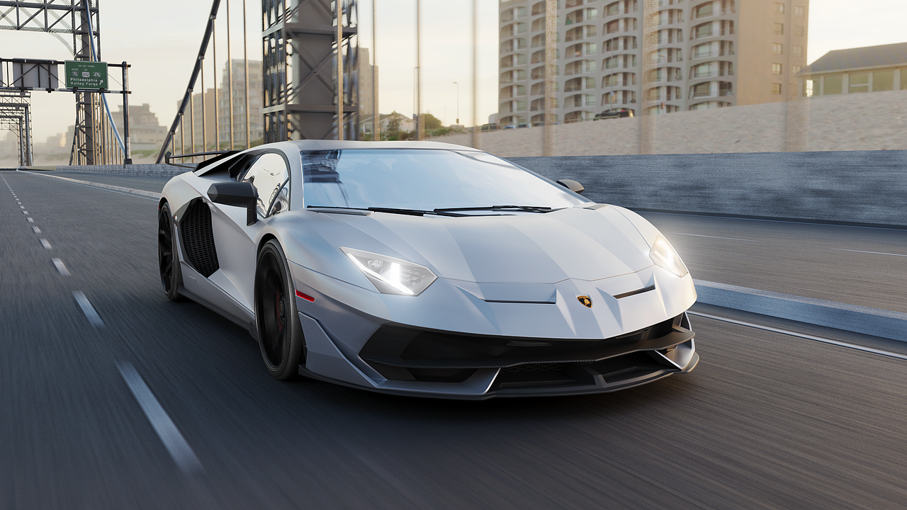 兰博基尼-Aventador渲染合集