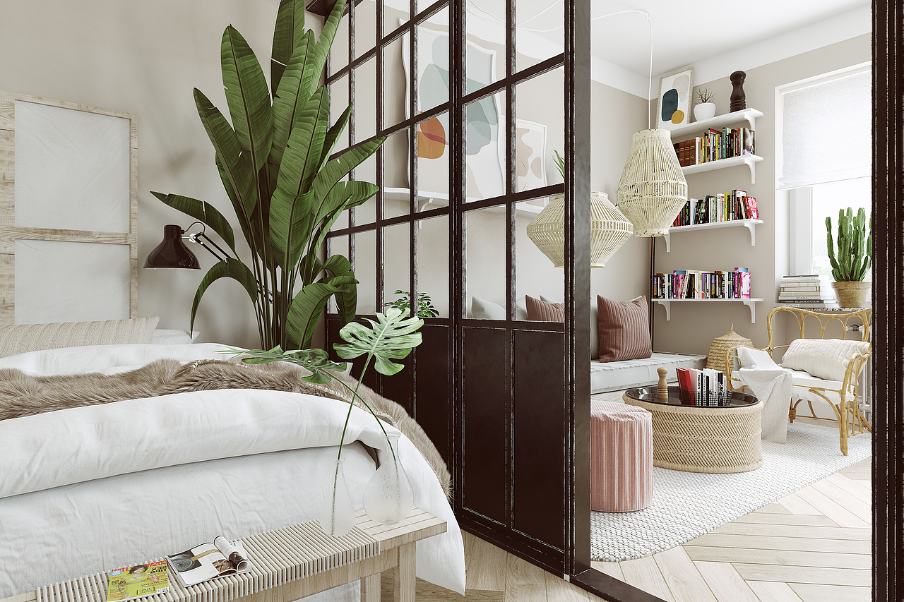 现代空间渲染案例