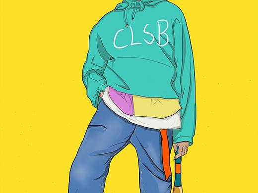 运动人物插画