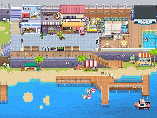 像素类场景 ui