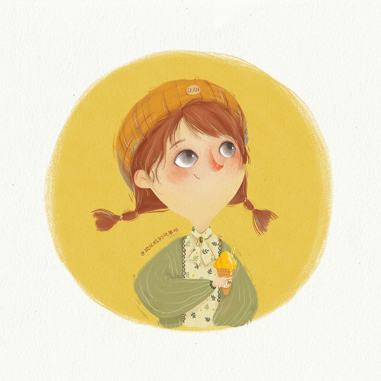 原创插画 有幸与你相遇让我陷落美好（图ZMjAxNDA1MjYw） - 儿童插画 - 站酷设计师挽风楼的风筝呀原创素材 - 站酷ZCOOL