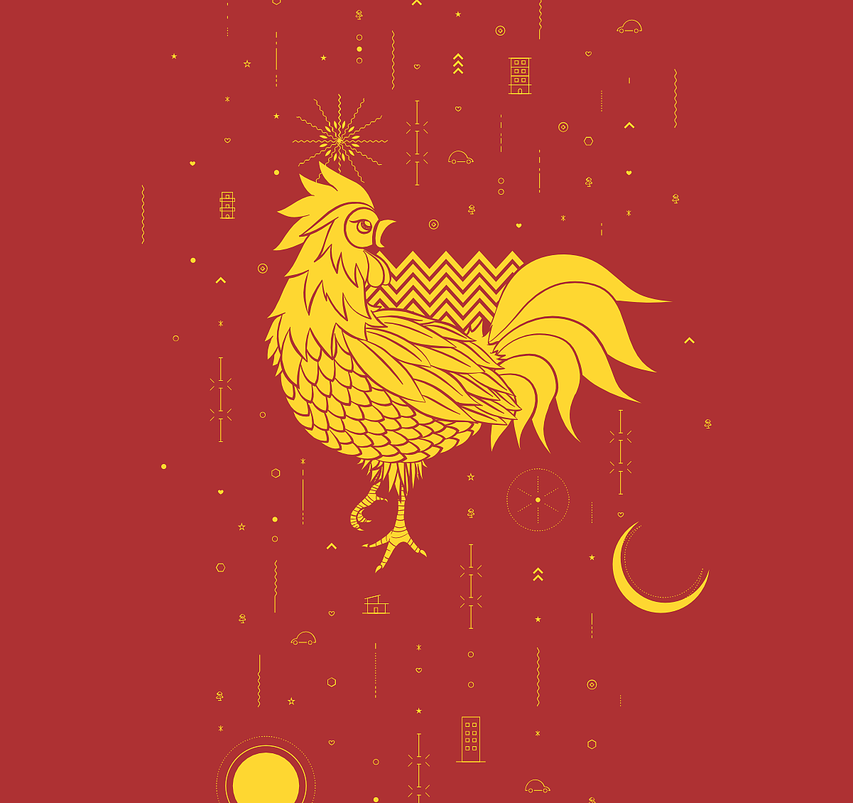 鸡年行运符 | 新年壁纸-搜狐