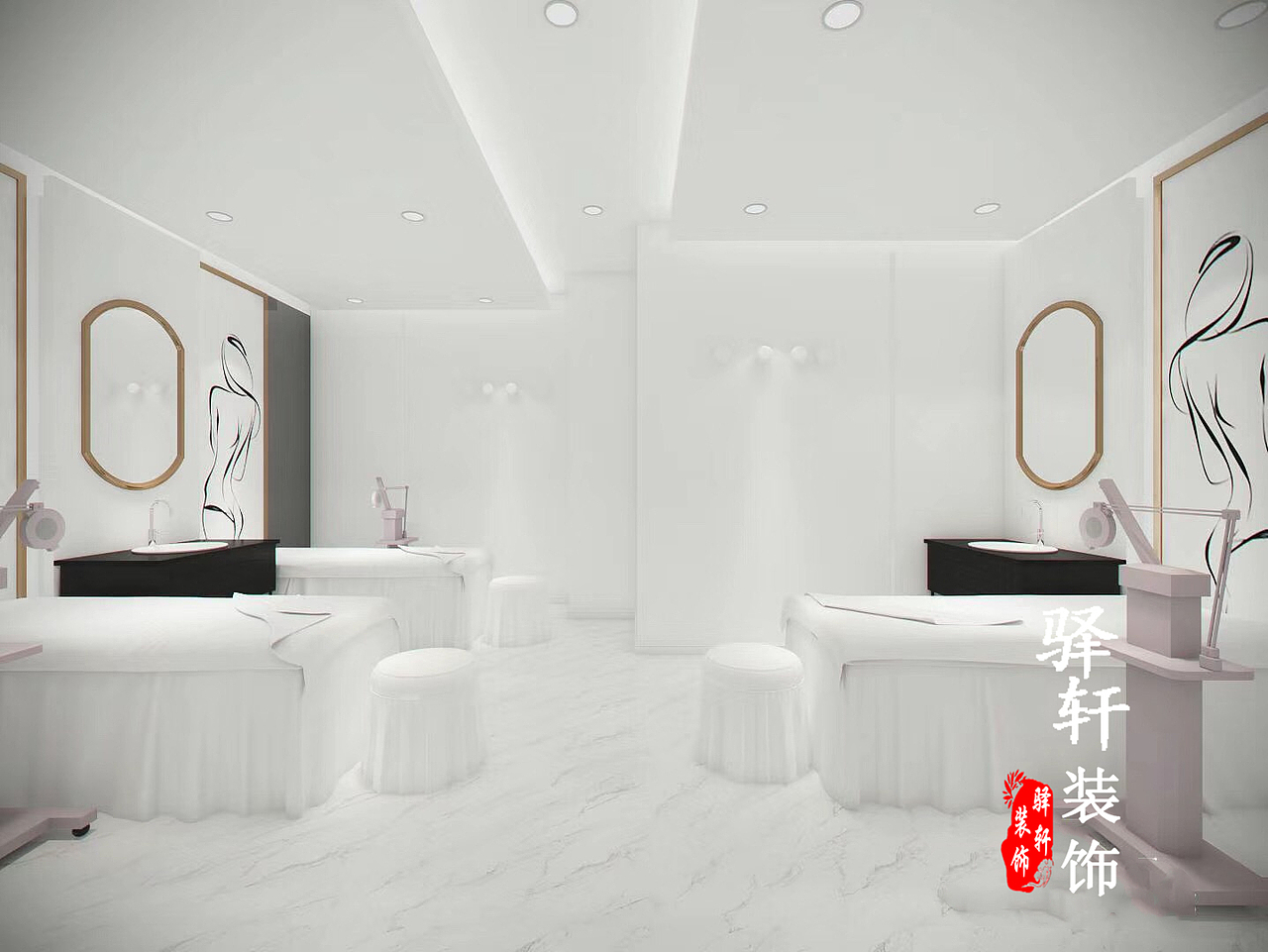 美甲店装修设计 合肥美甲店装修 让美甲走在时尚前沿