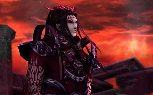 介绍：
蚩尤：姜承自幼是孤儿，父母不明，实际上是蚩尤后人。<br>在还是幼童的姜承被欧阳英收养时，欧阳英发现包着孩童的灰布上绣有“姜”字，于是取姓为姜，并起名为承，希望其能承接、担负起折剑山庄仁义的侠名。<br>后在武林公审事件中，姜承感慨自己因魔族身份不容于人界，是“世所离弃”，故而改名为姜世离.