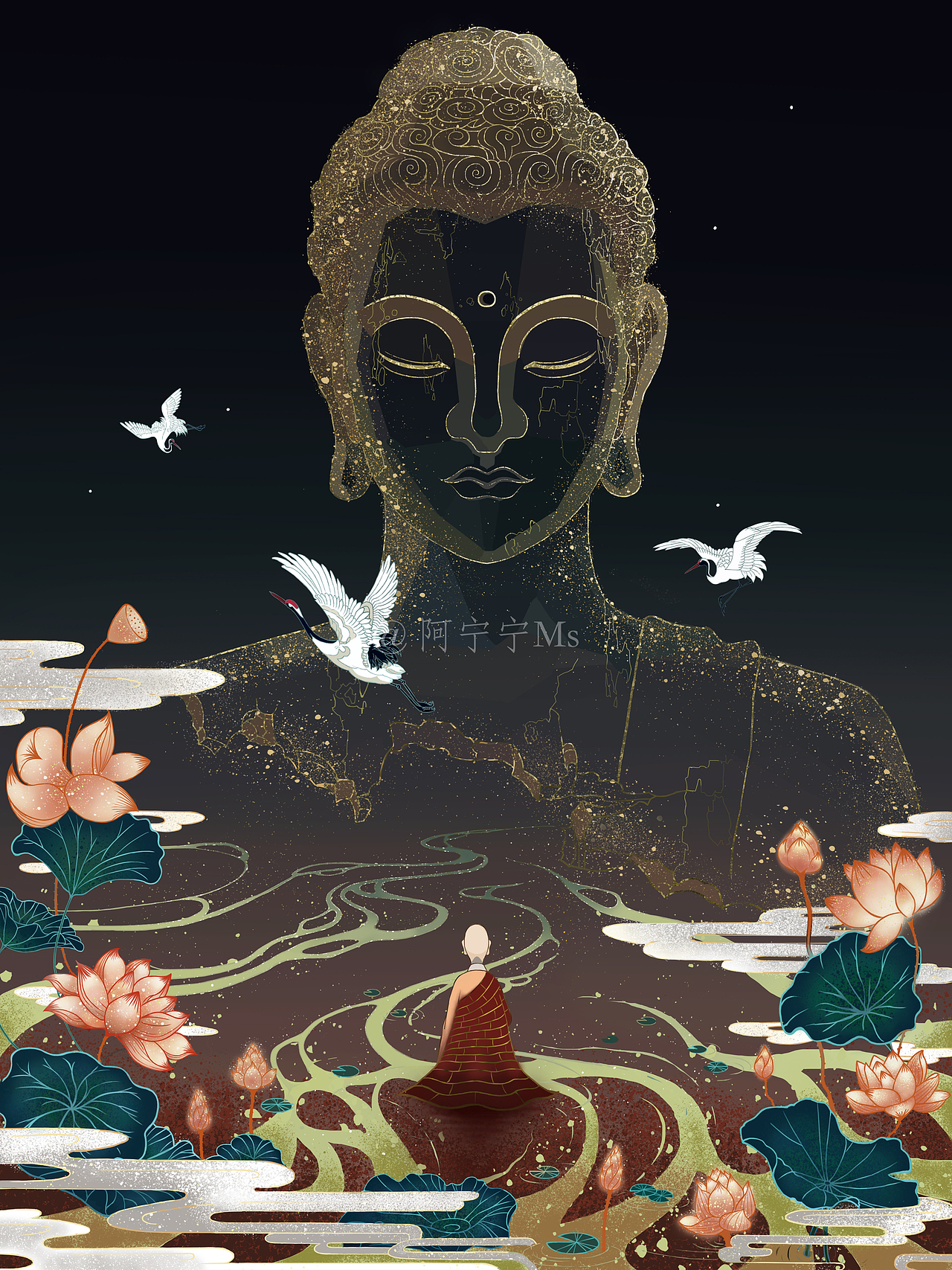 镜花水月，相由心生。（图ZMjc3MjA4MDA0） - 创作习作 - 站酷设计师阿宁宁Ms原创素材 - 站酷ZCOOL