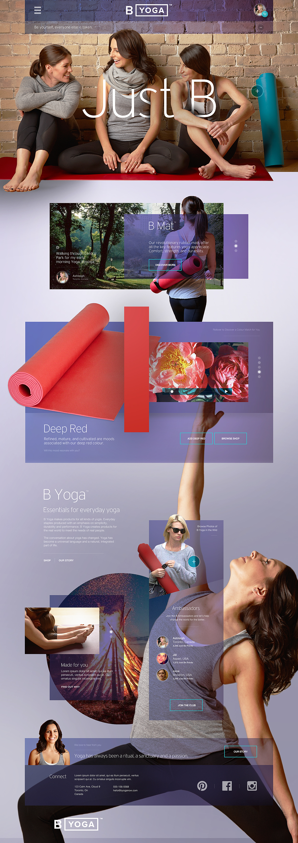 Yoga website（图ZNzE1MjMyNDA=） - 电商 - 站酷设计师rainworld原创素材 - 站酷ZCOOL