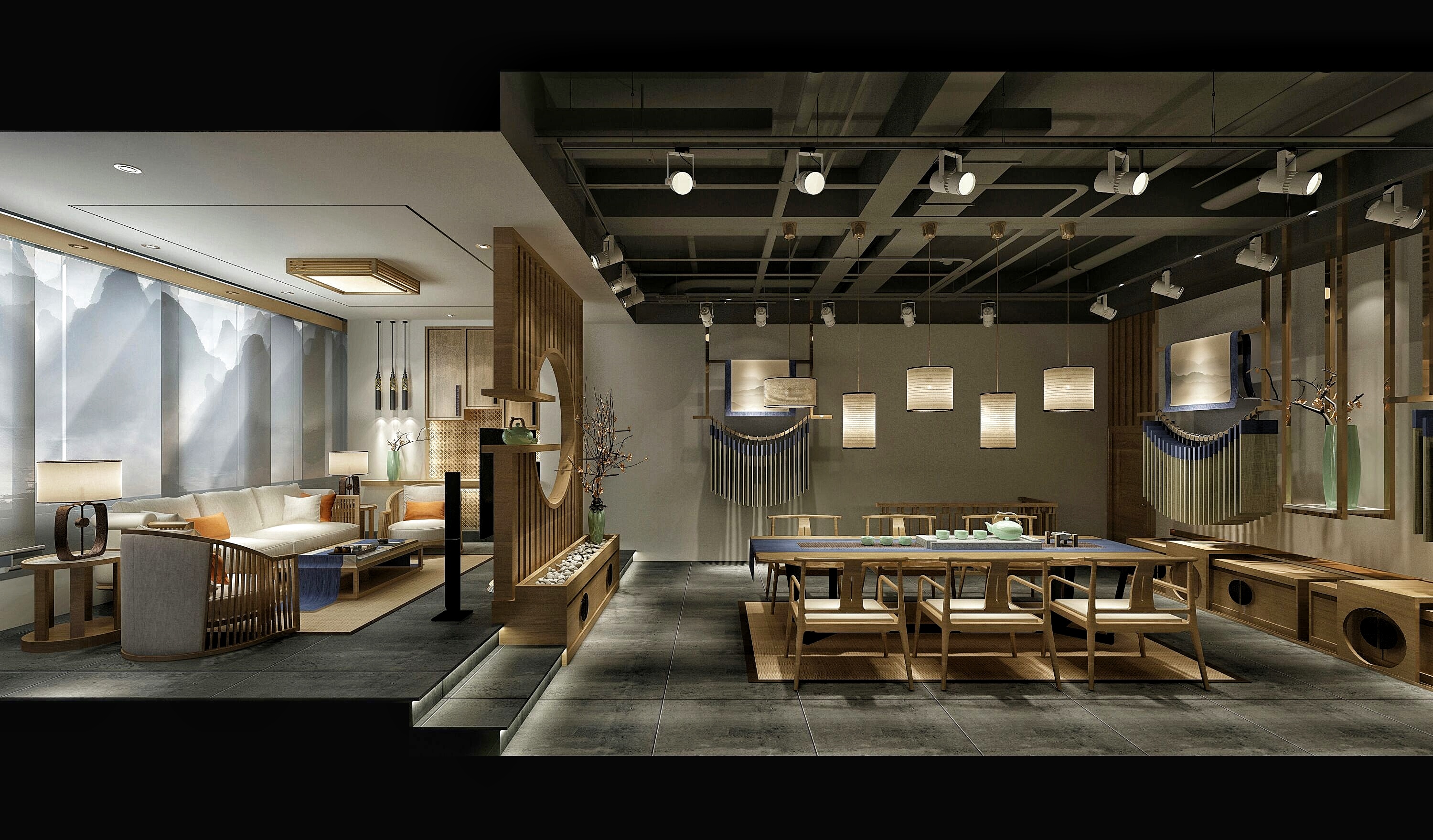 茶室相融|空间|室内设计|br大叔 - 原创作品 - 站酷 (zcool)