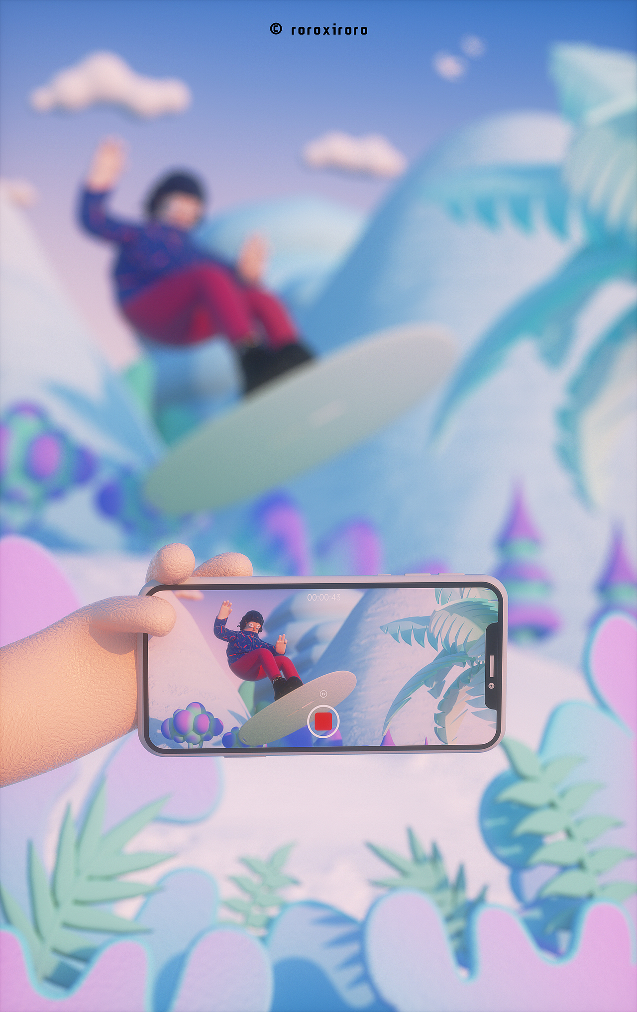 2020—2021年C4D小场景创作（图ZMjYxODc4NzI0） - 场景 - 站酷设计师ROROXIRORO原创素材 - 站酷ZCOOL