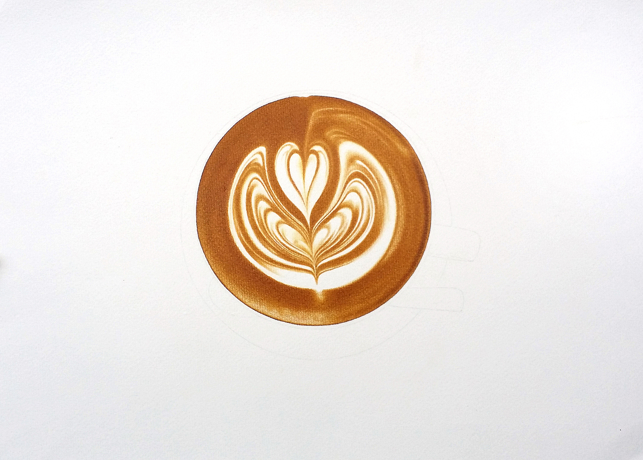 彩铅插画—Latte（图ZMzQ2MzU0MTY=） - 绘画 - 站酷设计师面包超人zZ原创素材 - 站酷ZCOOL