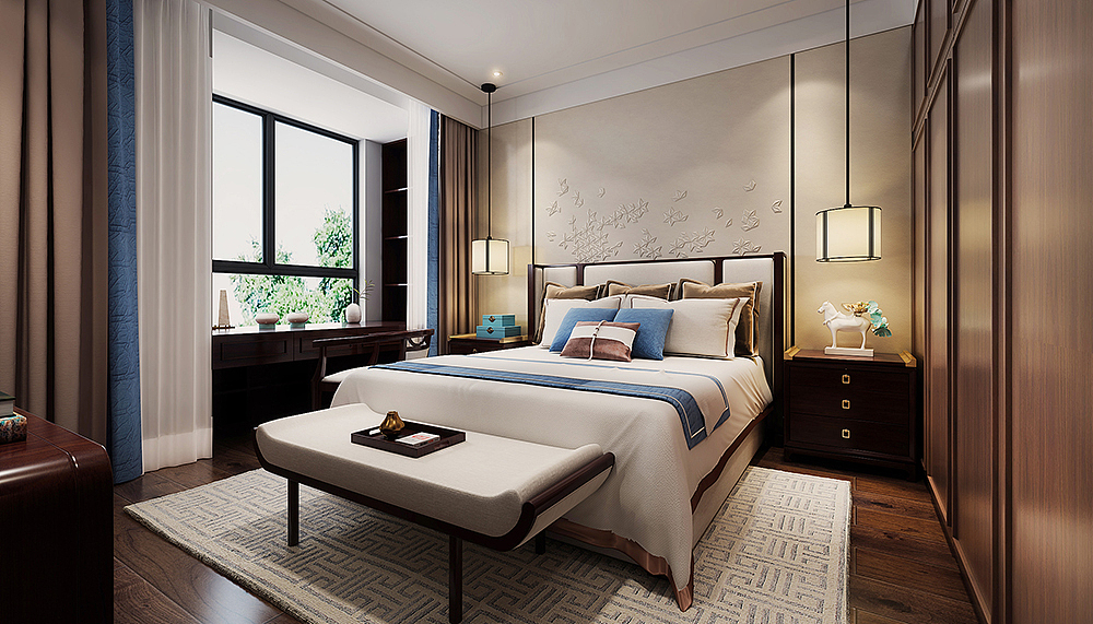 龙湖上城165平洋房设计现代简约风格装修样板间设计