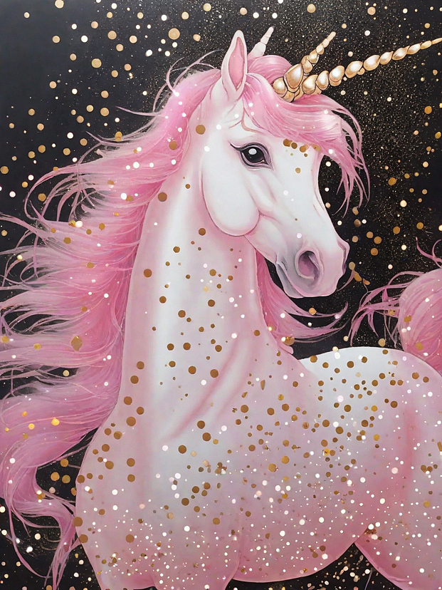 粉黑色系 唯美意境独角兽🦄️