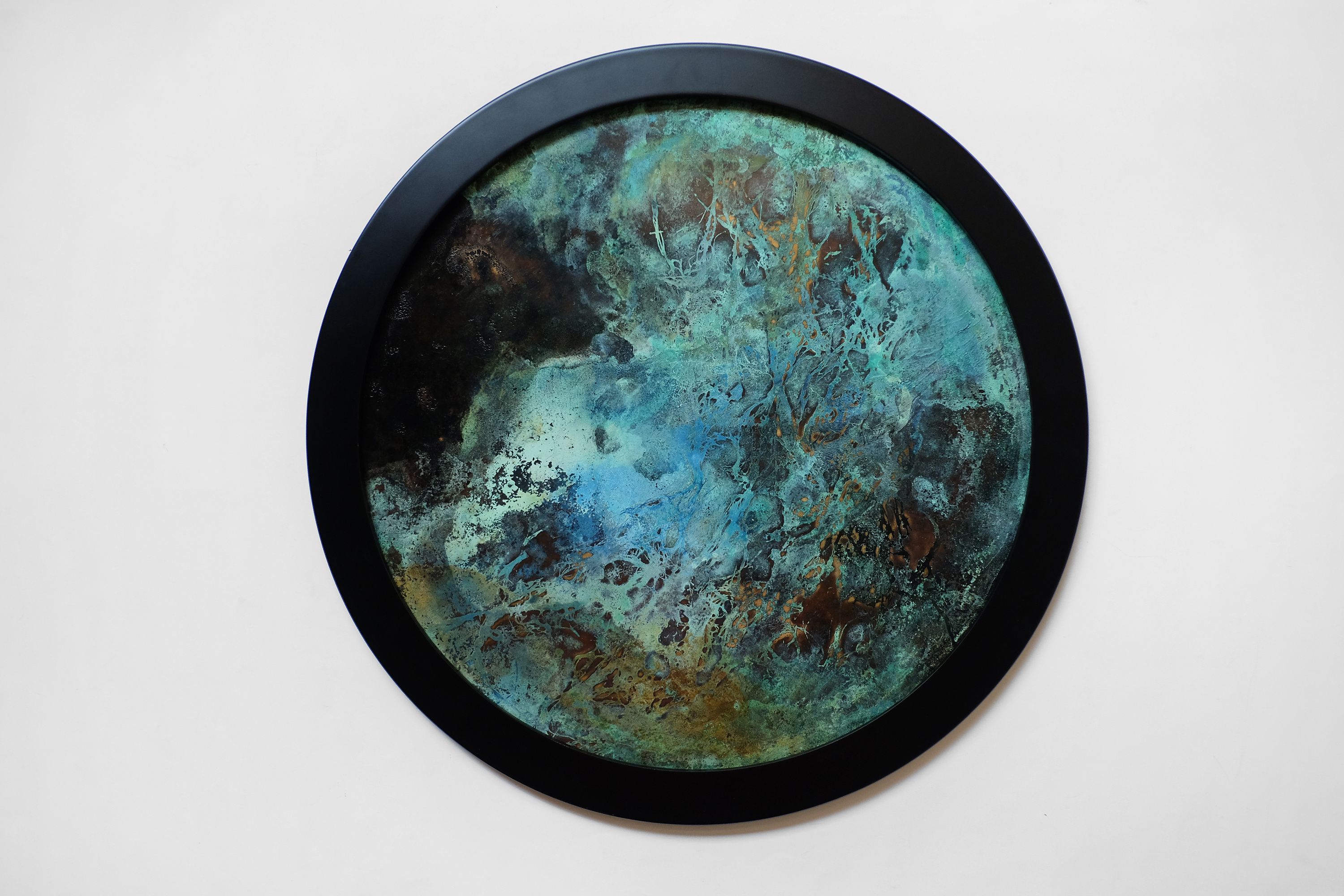 带著现代审美和设计的铜画 |《海的回应》|手工艺|工艺品设计|是啊若