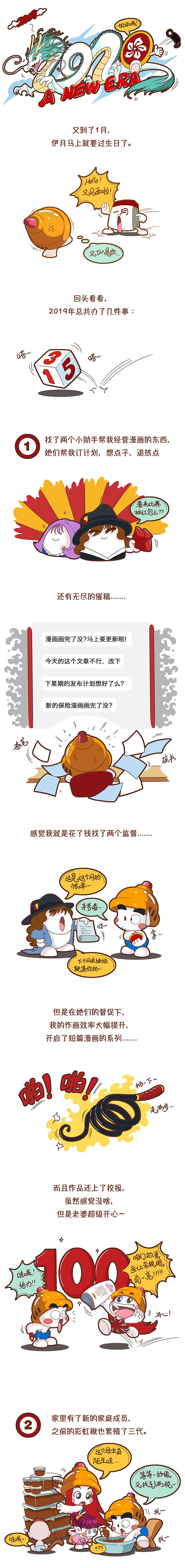 hello！2020（图ZMTkyNTc2MjI0） - 中/长篇漫画 - 站酷设计师伊月hieyue原创素材 - 站酷ZCOOL