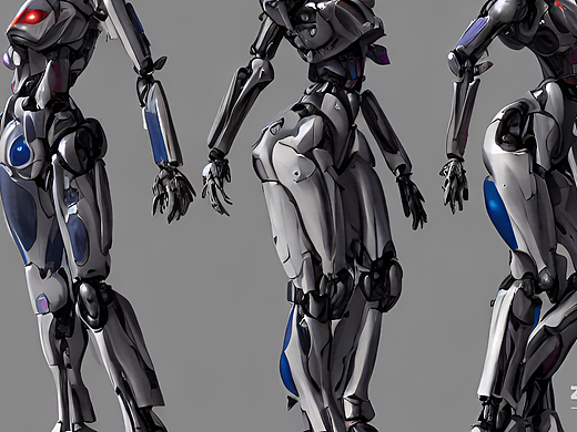 #AI创作实验室#机甲双马尾少女（个人主页-ZNjI2NzIxNTY=） - AI作品 - 站酷设计师ohhovo原创素材 - 站酷ZCOOL