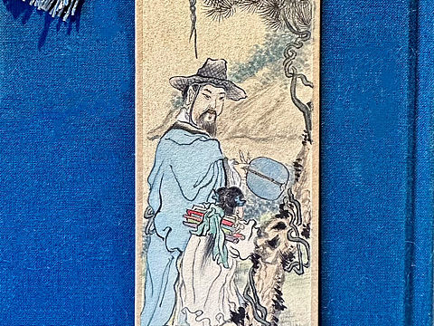 手绘国画书签｜工笔人物