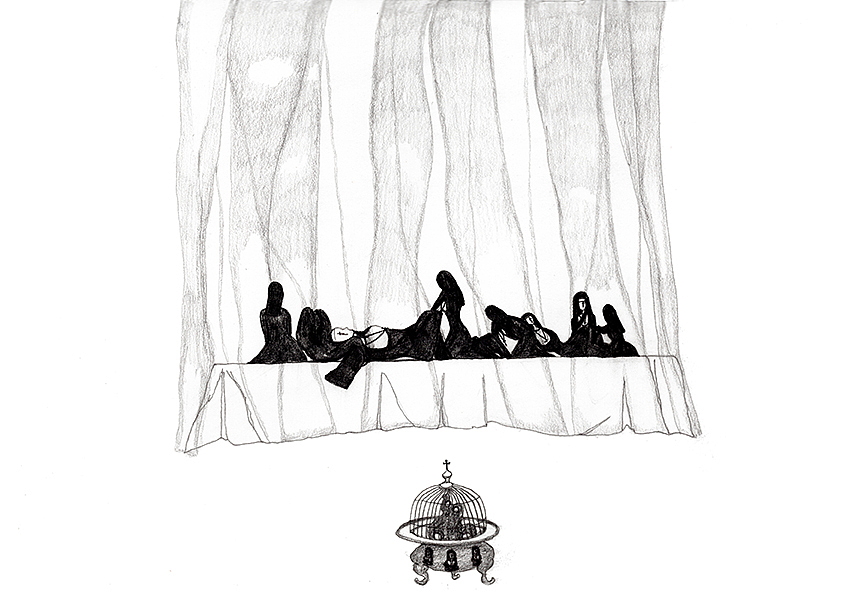 #Sisters’ Garden Dream#
VOL.004《未央》<br><br>明月皎皎照我床,星汉西流夜未央。<br>(节选自 曹丕(魏晋)《燕歌行二首·其一》)<br><br>#未修之女的幻想世界# <br>#super王soso# #一日一画# 