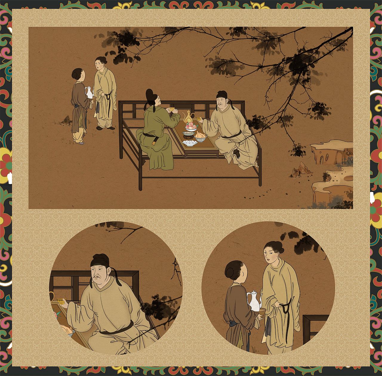 国潮古风|吉金铸史|古风场景|唐宋五代十国|古风插画