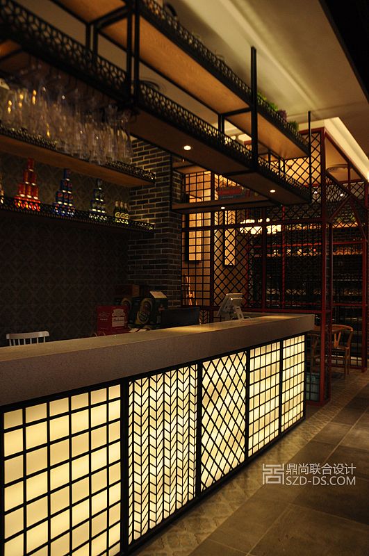 深圳李白四川料理店餐厅装潢设计(天虹店)（图ZNzgyMzA2NDg=） - 家装设计 - 站酷设计师鼎尚联合设计原创素材 - 站酷ZCOOL