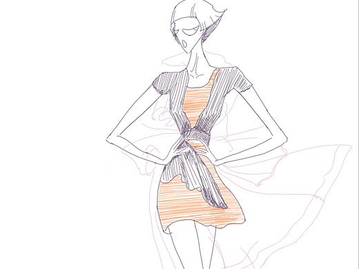 臨摹手繪模特（個(gè)人主頁-ZMjQ0NDIyNzY=） - 其他服裝 - 站酷設(shè)計(jì)師小過兒原創(chuàng)素材 - 站酷ZCOOL