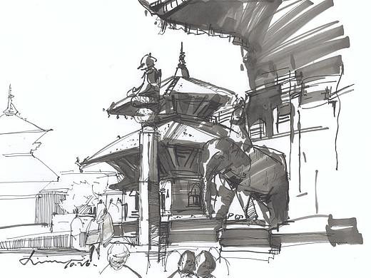 马克笔速写