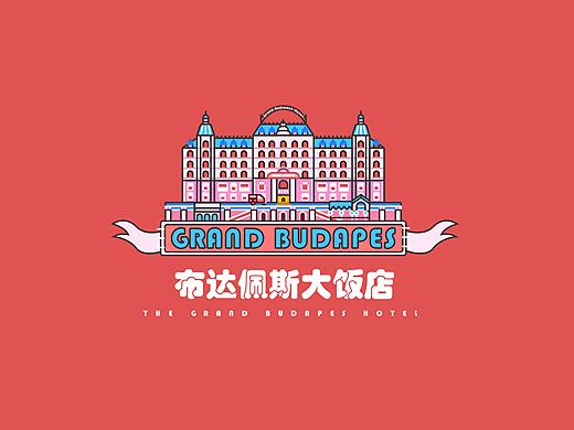 电影《布达佩斯大饭店》插画