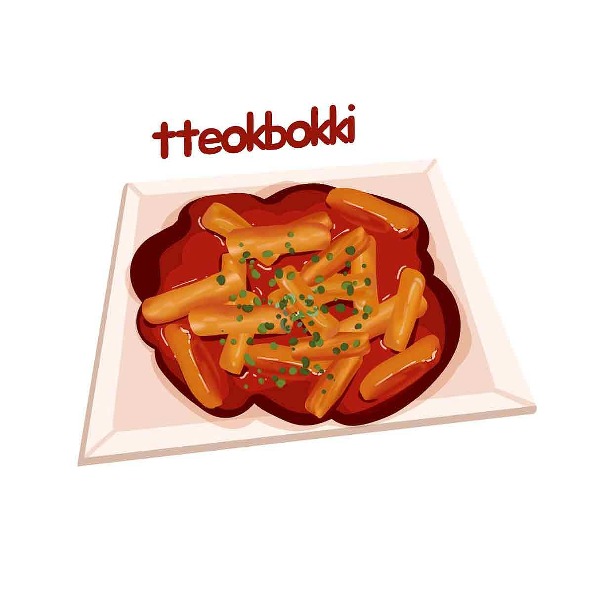 手绘韩餐(原创作品,已授权,勿商用