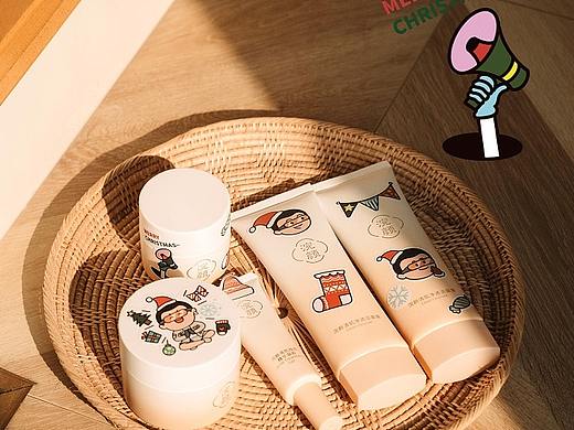 护肤品修图|浣颜品牌 清肌净透系列 欢度圣诞