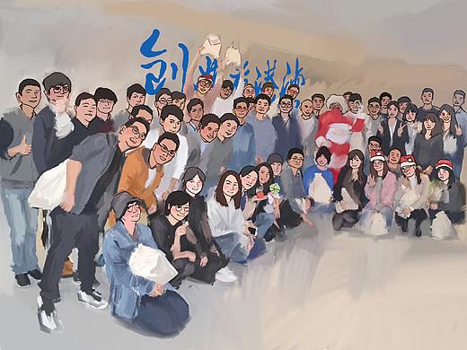 某企业宣传台历插画