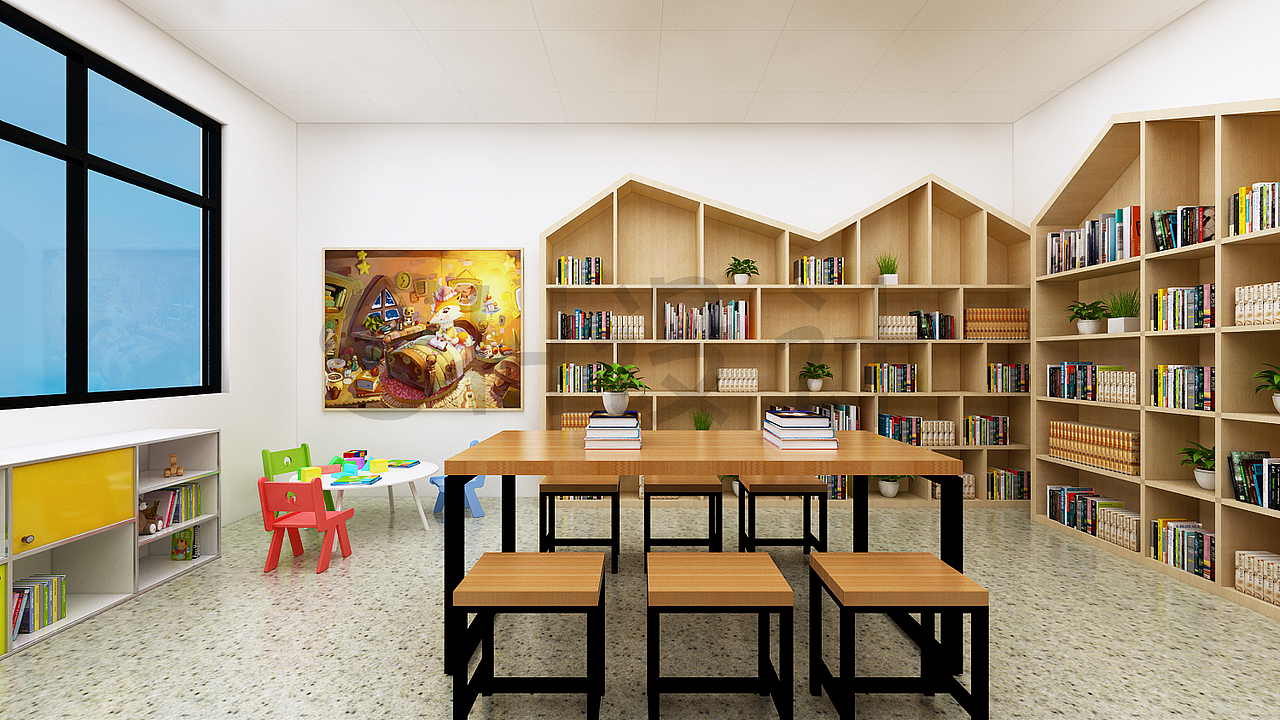 图书室设计-工装