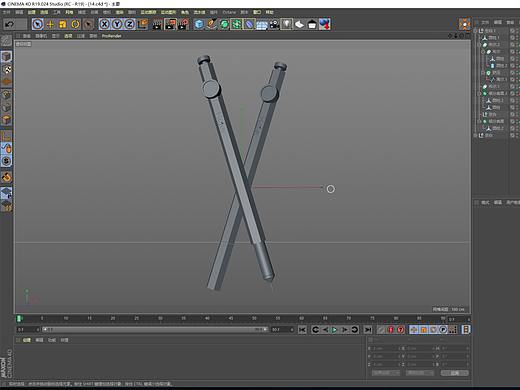 海尔电笔C4D建模+keyshot渲染