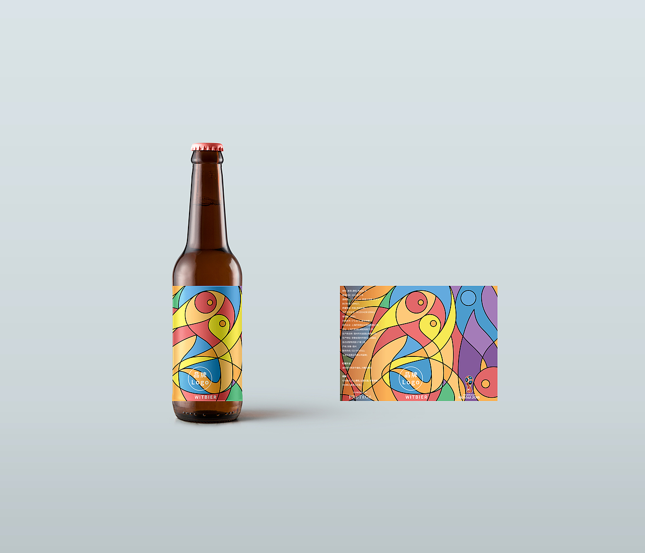 精酿啤酒酒标设计-世界杯主题毕加索风格（图ZMTE3NDgyMzUy） - 包装 - 站酷设计师kevin_hoo原创素材 - 站酷ZCOOL