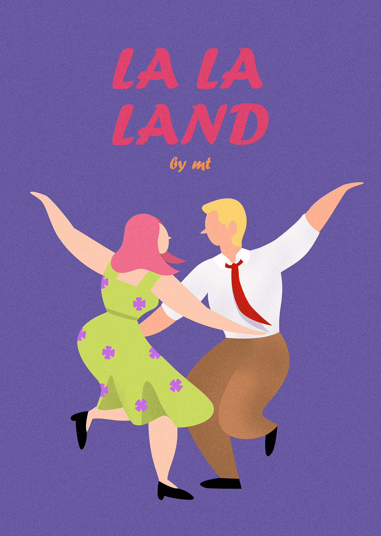 【个人练习】爱乐之城插画