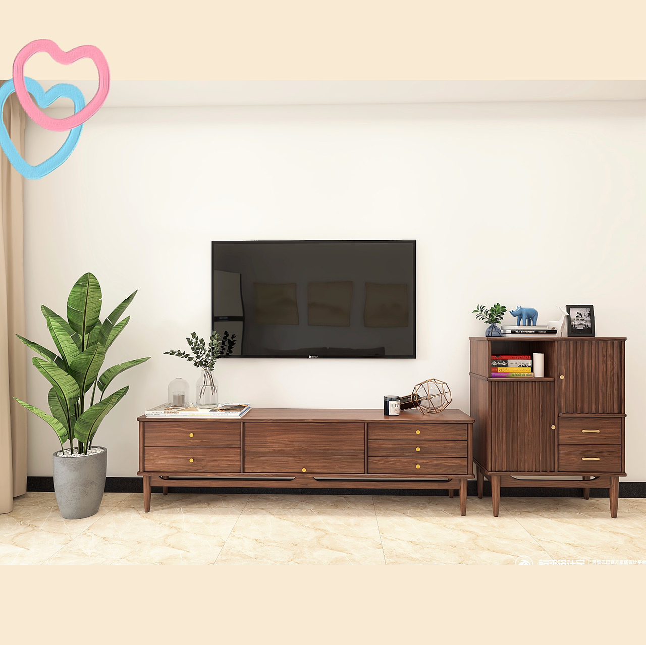 大扫除后的客厅是这样（图ZMjUzMDYyMzY0） - 家装设计 - 站酷设计师南木头旗舰店原创素材 - 站酷ZCOOL