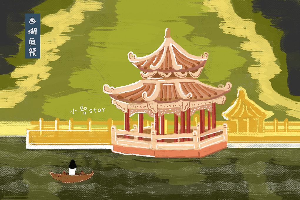 小智star ▏潮州外八景手绘地图（图ZMjAwODA0NTI4） - 绘画 - 站酷设计师小智star原创素材 - 站酷ZCOOL