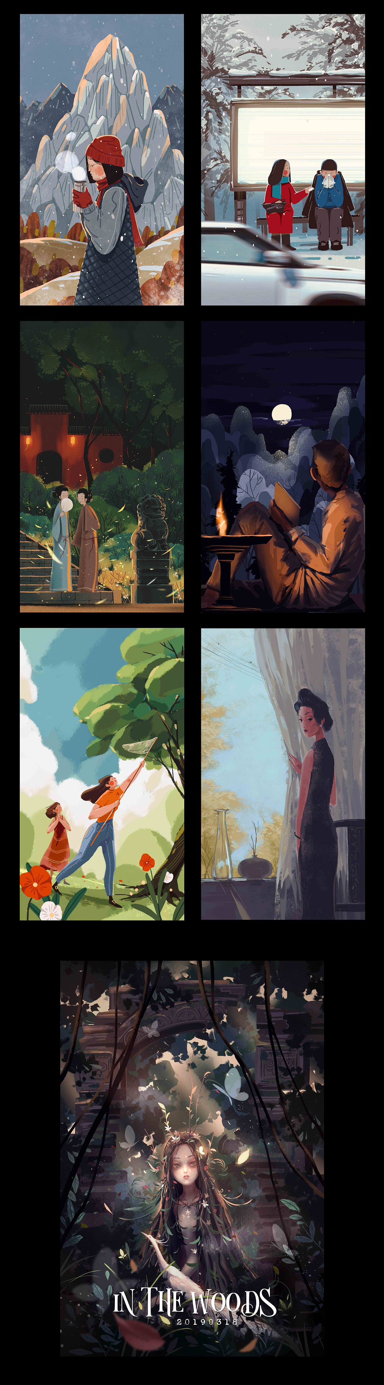 2019插画作品集（图ZMTkwNzEyOTQ4） - 商业插画 - 站酷设计师林奤原创素材 - 站酷ZCOOL