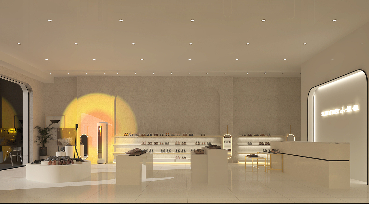 韩系鞋店（图ZMjkzMDY0MDgw） - 商业空间设计 - 站酷设计师Z07015098原创素材 - 站酷ZCOOL