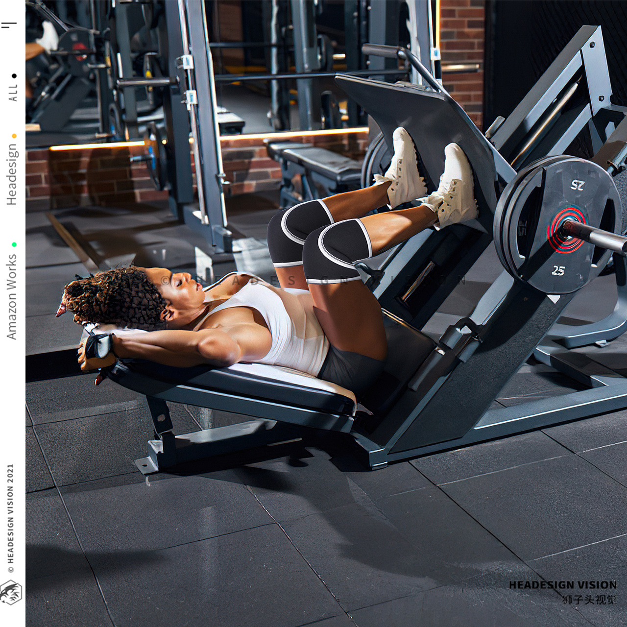 护膝产品拍摄_主图设计_A+页面设计-狮子头视觉