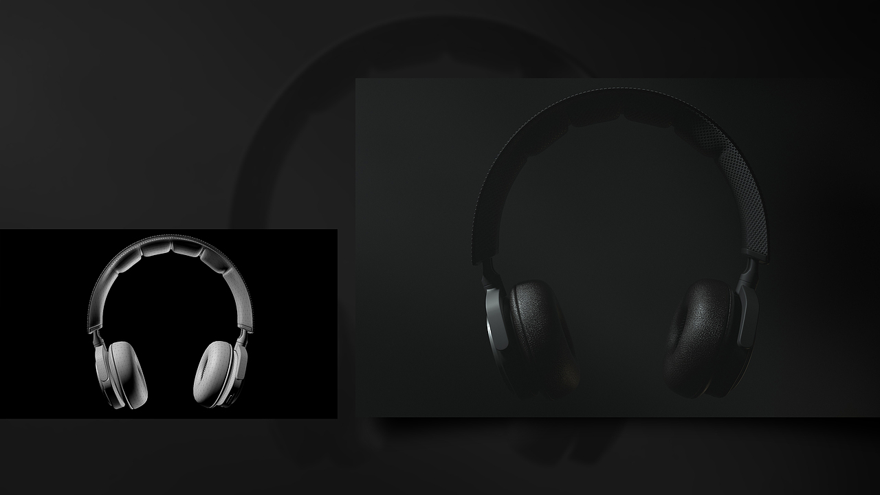 B&O头戴皮质耳机 产品渲染练习（图ZMjMyOTk2NTcy） - 产品 - 站酷设计师猫设了个计原创素材 - 站酷ZCOOL
