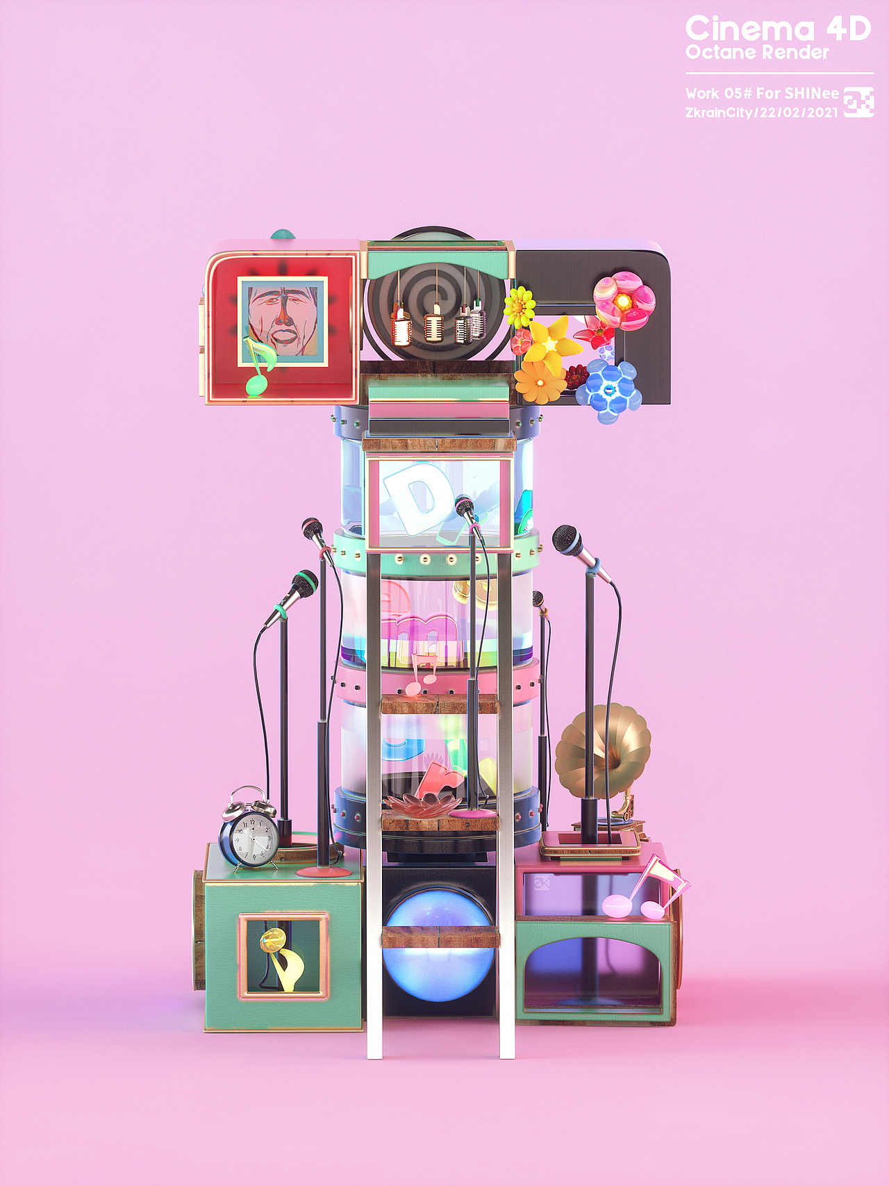 SHINee~1 2 3 4 5 6 = 7~（图ZMjQ0MzkwNTY0） - 其他三维 - 站酷设计师ZkrainCity原创素材 - 站酷ZCOOL