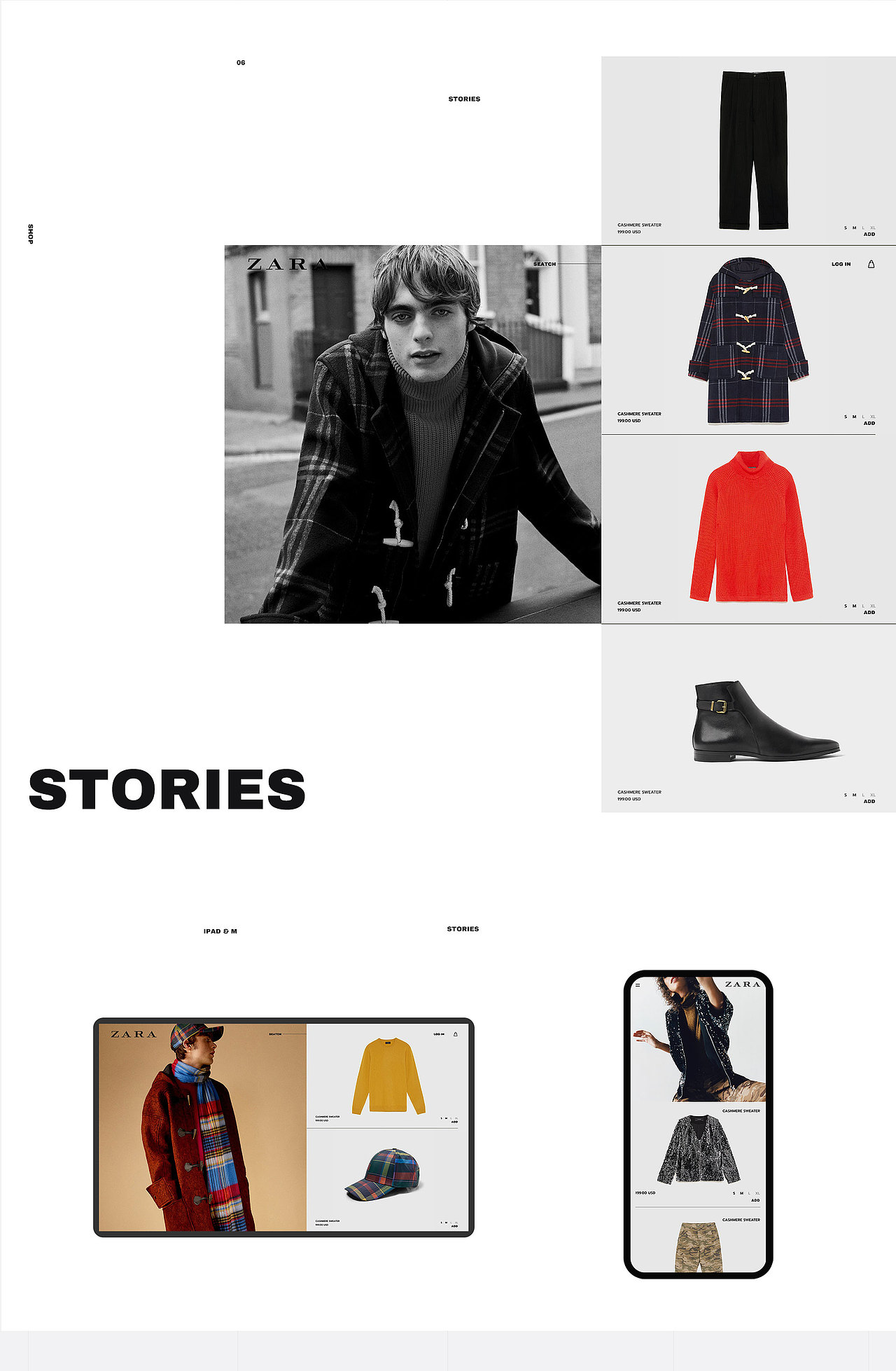 ZARA | Redesign（图ZMTQwNzM3NjY4） - 企业官网 - 站酷设计师Spencexo原创素材 - 站酷ZCOOL