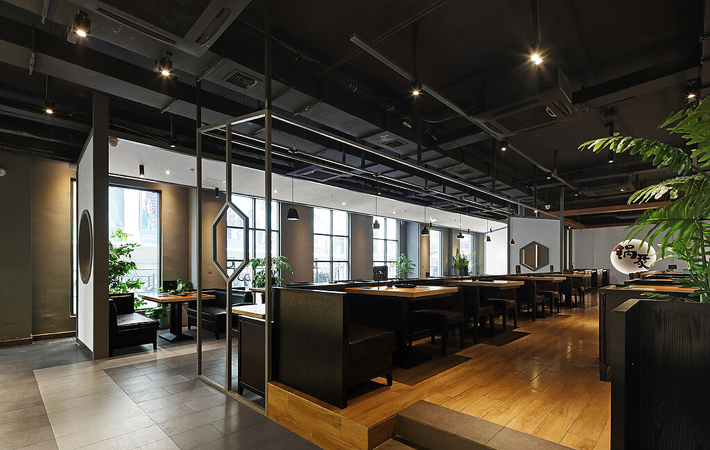“锅烎火锅店”成都连锁品牌火锅店|谭鸭血设计公司（图ZMTU4MTczMjg4） - 家装设计 - 站酷设计师火锅店装修设计A原创素材 - 站酷ZCOOL