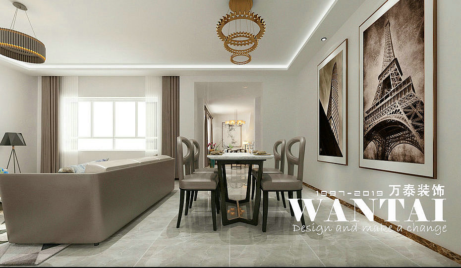 泰安嘉禾新城装修 | 嘉禾新城140m²现代简约装修效果图